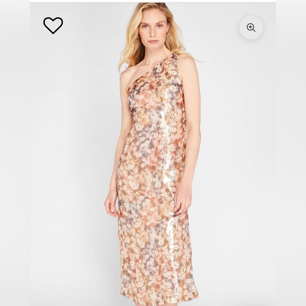 Club Monaco One-Shoulder Floral Dress 6